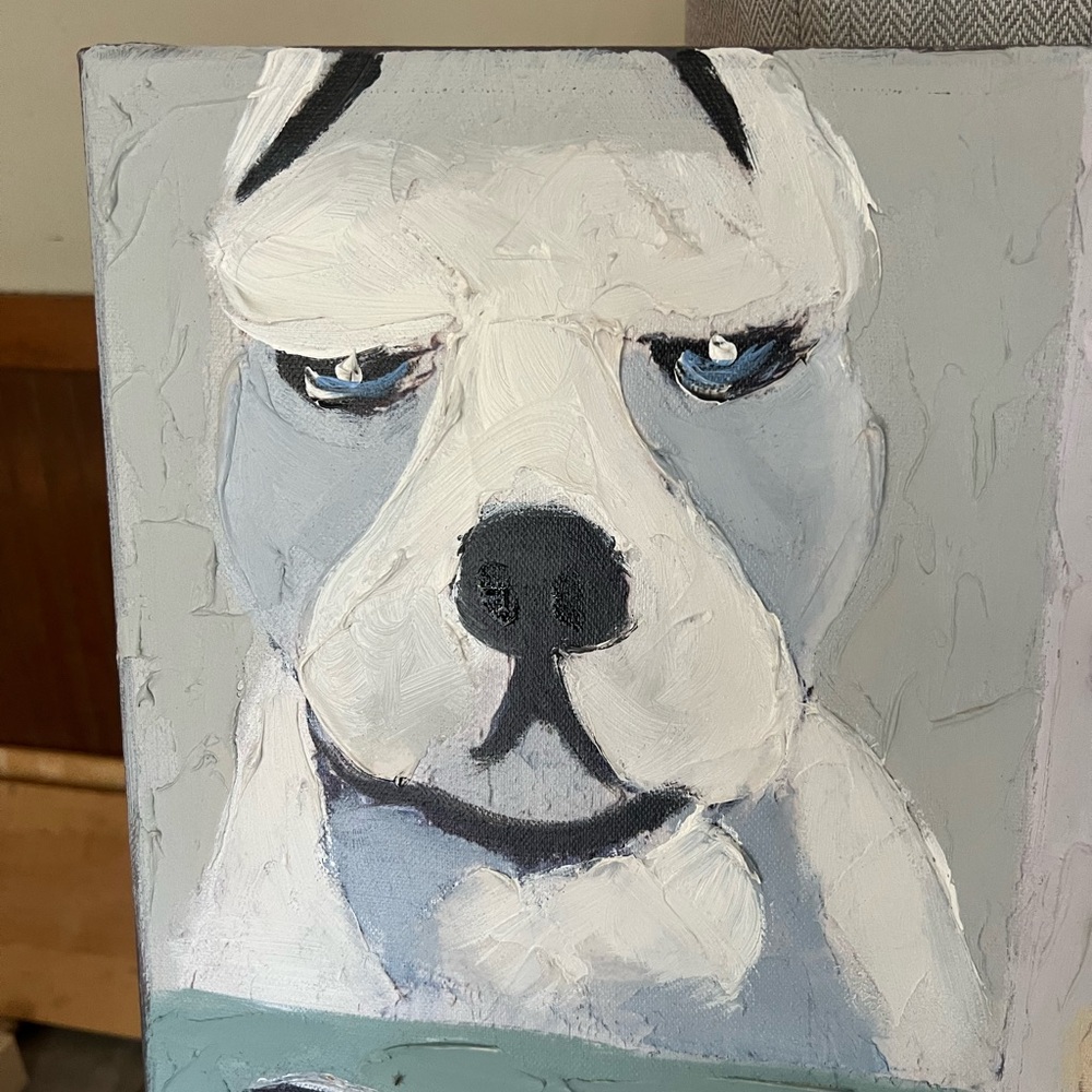 Emotional Dogs Oil Painting - Picture 4 of 7